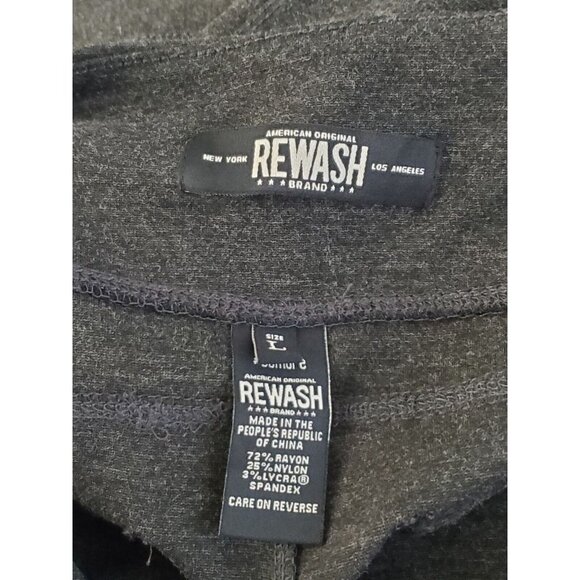 REWASH LEGGINGS COLOR BLACK RAYON,NYLONN,LYCRA SIZE L - Picture 5 of 5